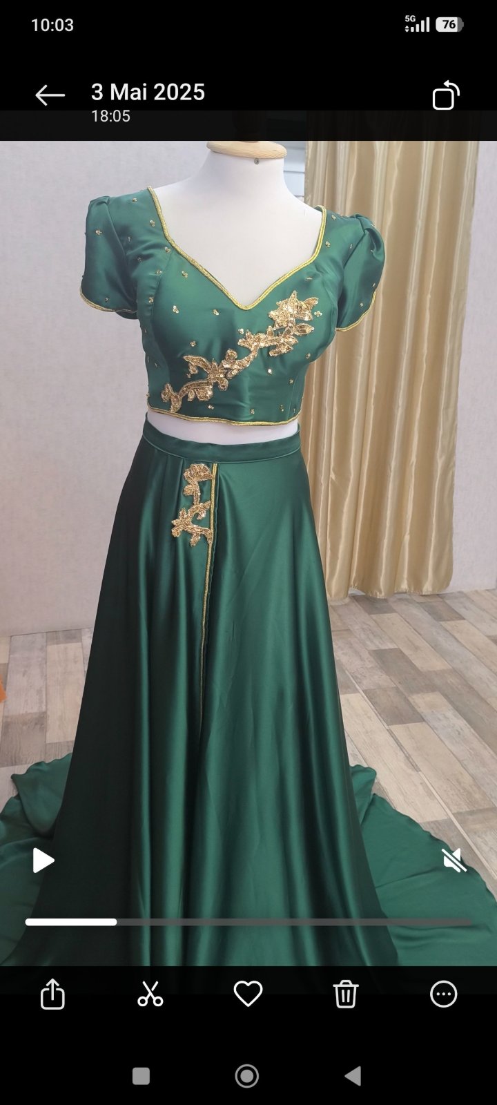 Robe verte