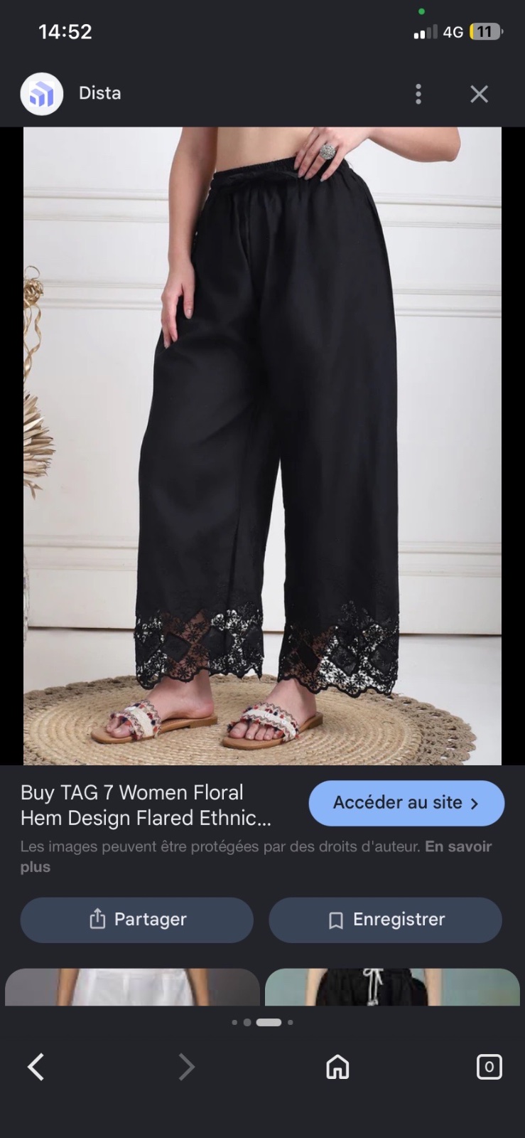 Pantalon large 100%