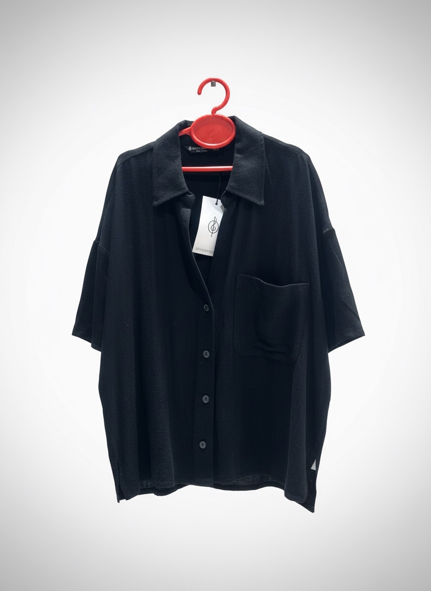 Chemise demi manche noir 