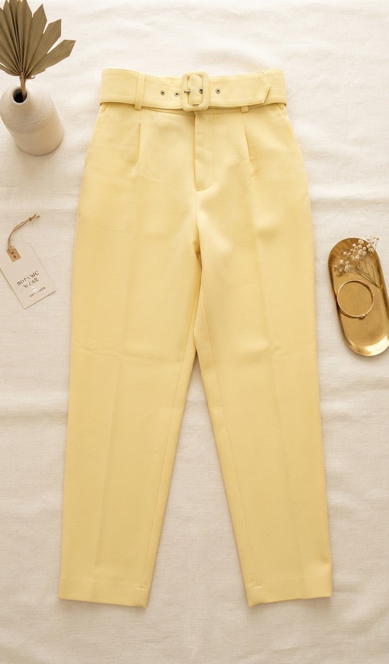 Pantalon jaune taille 38 forte /40