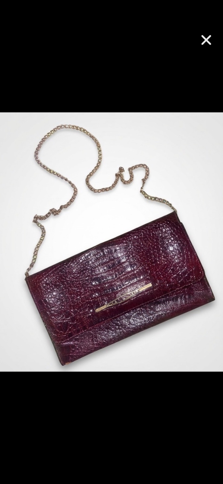 Pochette crocodile