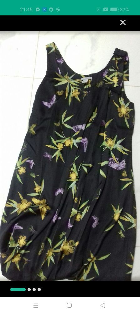 Robe fleurie satinée👗❤️