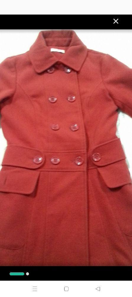 Manteau ❤️cachemire Rouge Promod