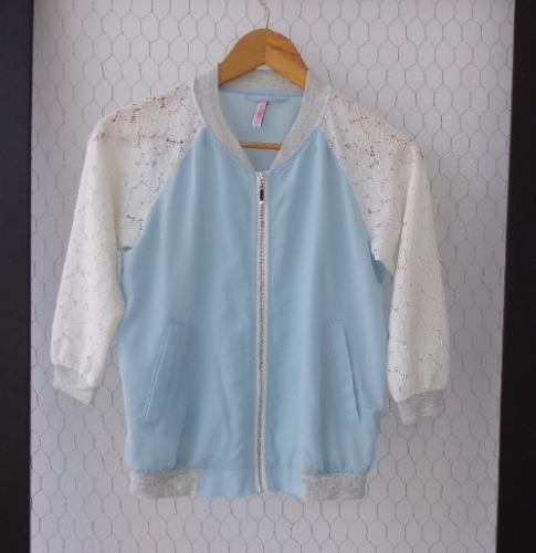 F_ b sister aviateur turquoise -blanc style décontracté
