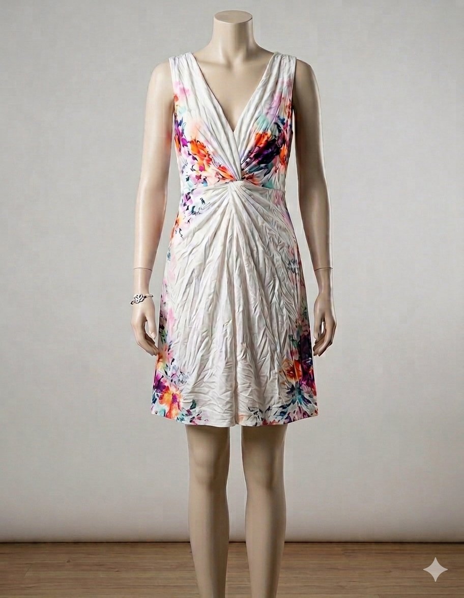 Robe d'été blanche, style chic et fluide