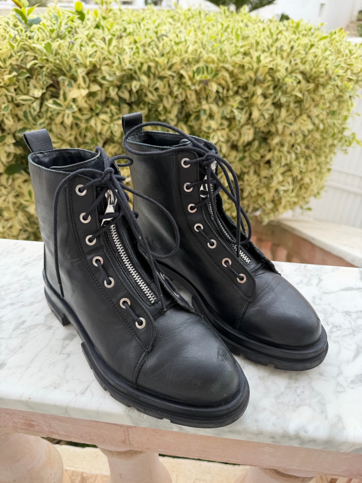 Bottines stradivarius en cuir