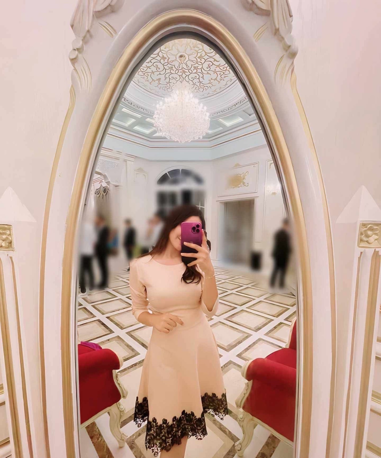 Robe rose pastel