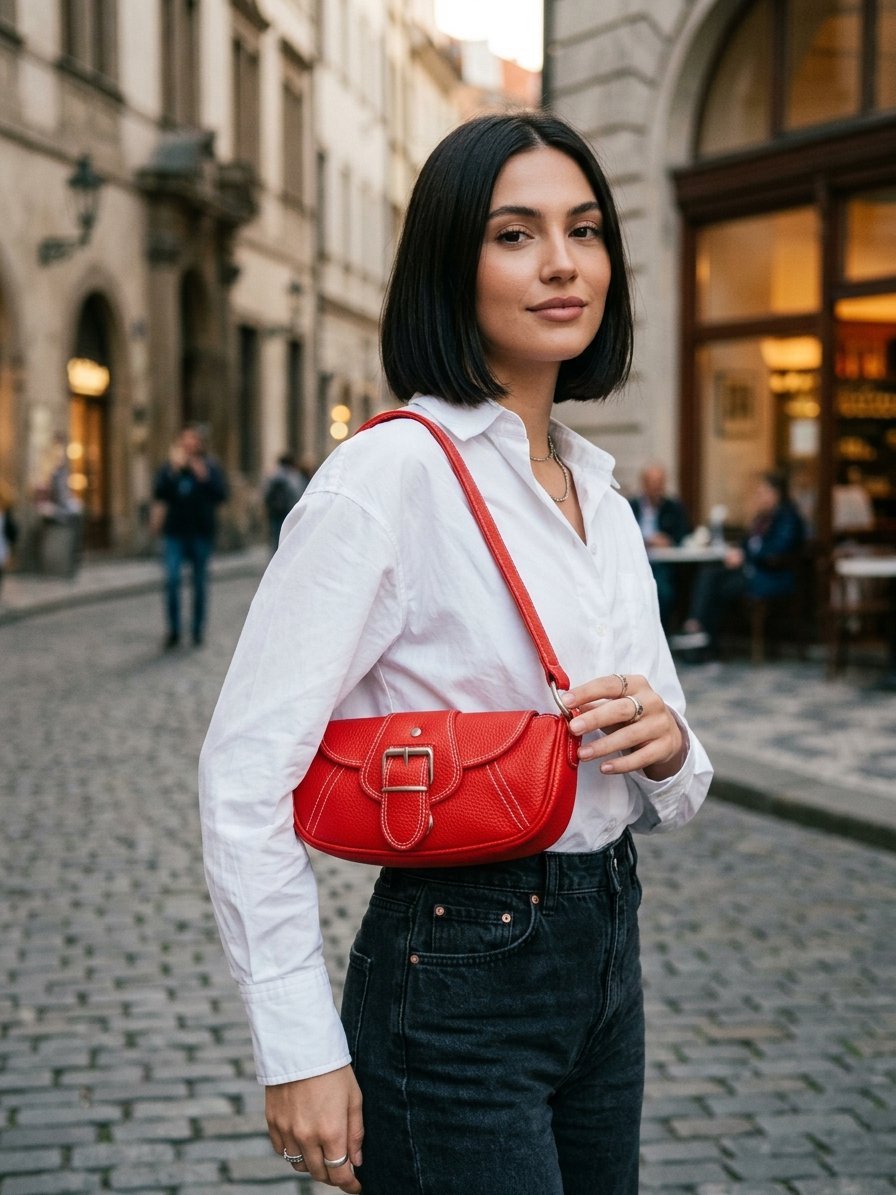 Scarlet Red Mini Shoulder Bag