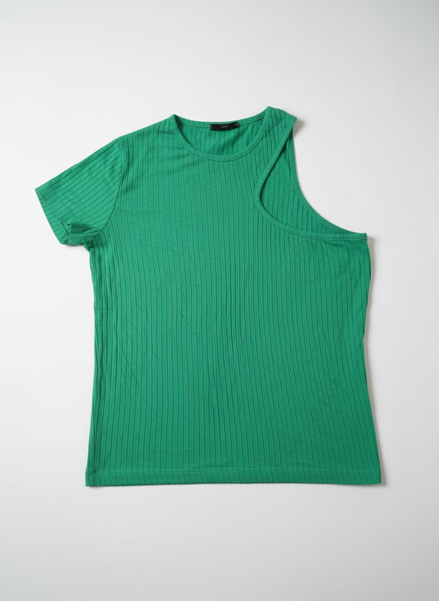 Top asymétrique vert – Zen