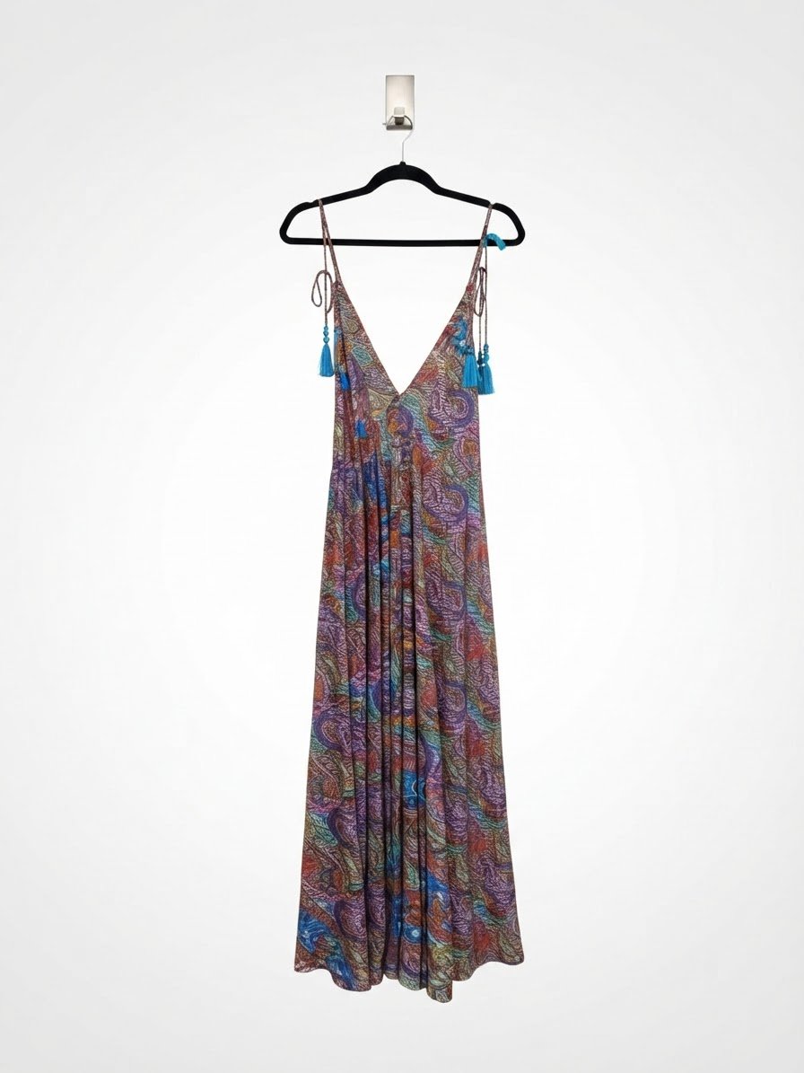 🌈 Robe longue bohème multicolore