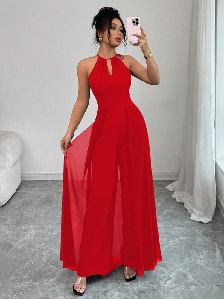 Robe longue rouge – Shein