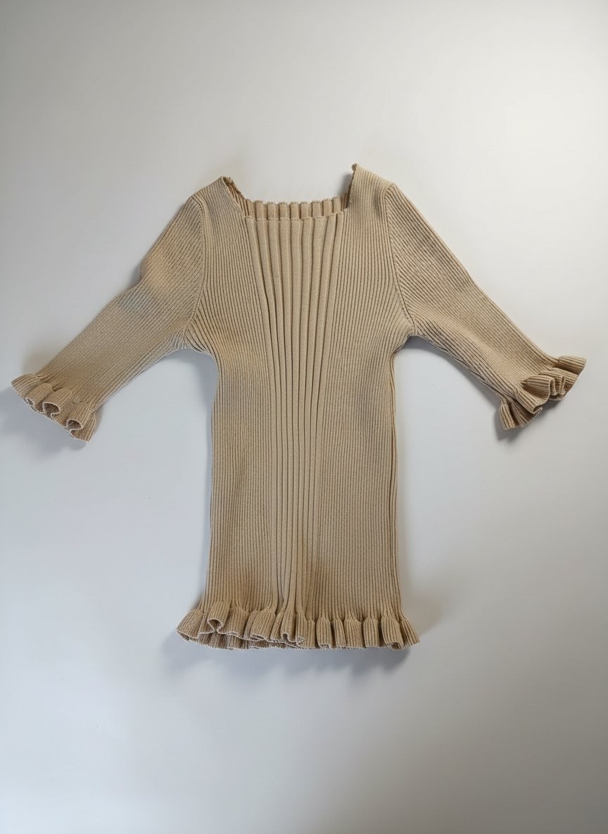 Top en maille beige-20 dt