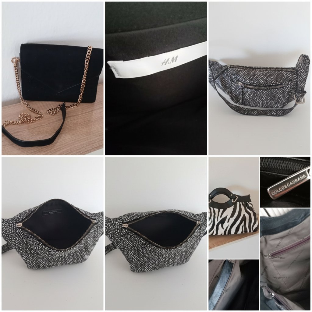 Lot 3 sacs à bandoulière authentique : sac soirée H&M / bershka et Dolce&Gabbana 