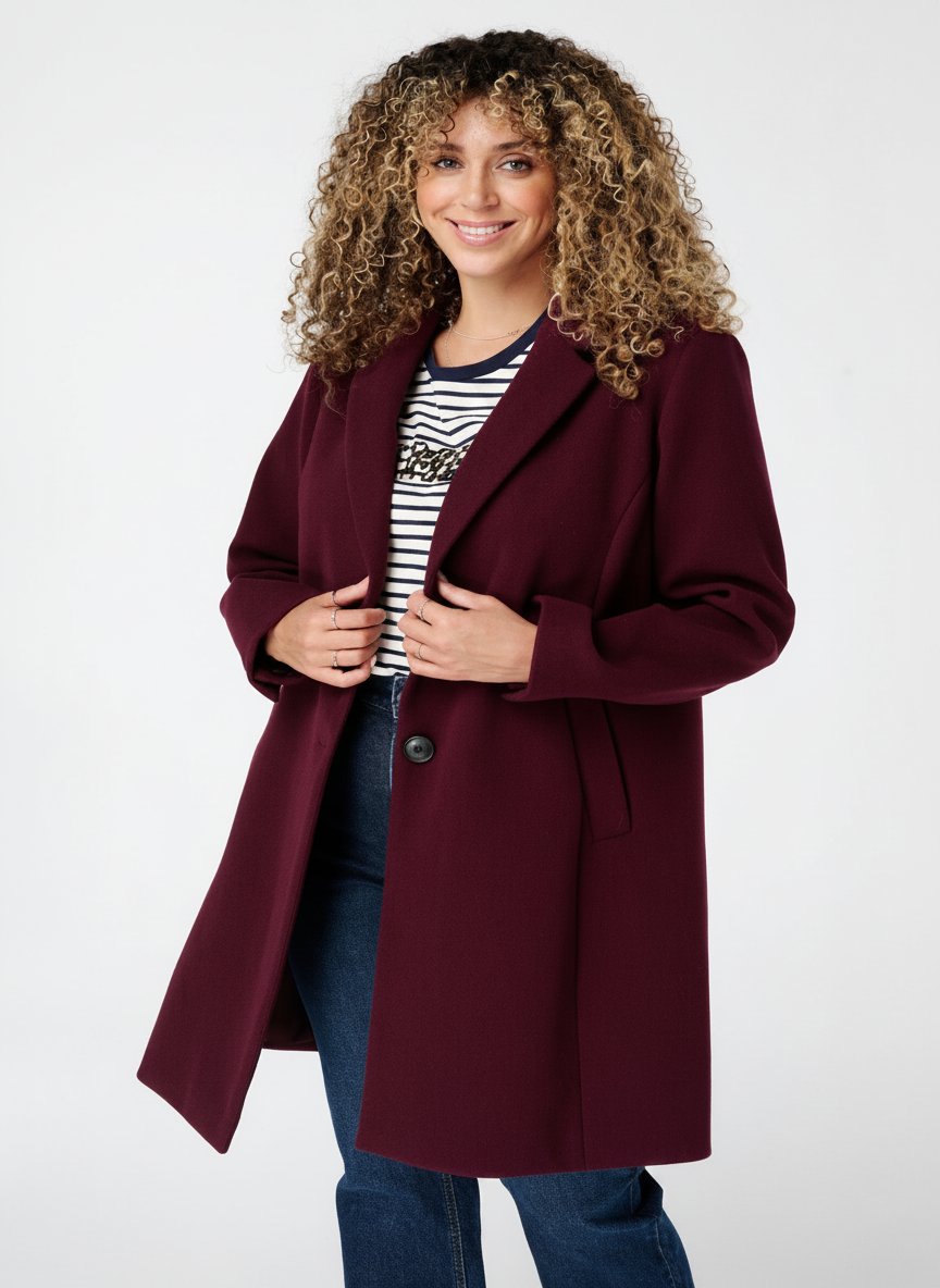 Veste Manteau cachemire grand taille