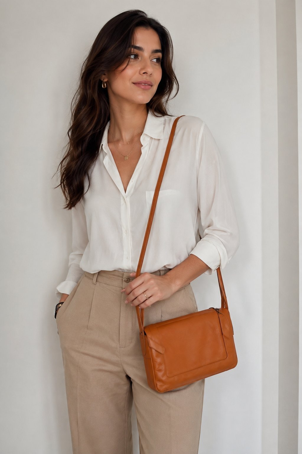 Sac à bandoulière zara Cuir Neuf avec étiquettes 