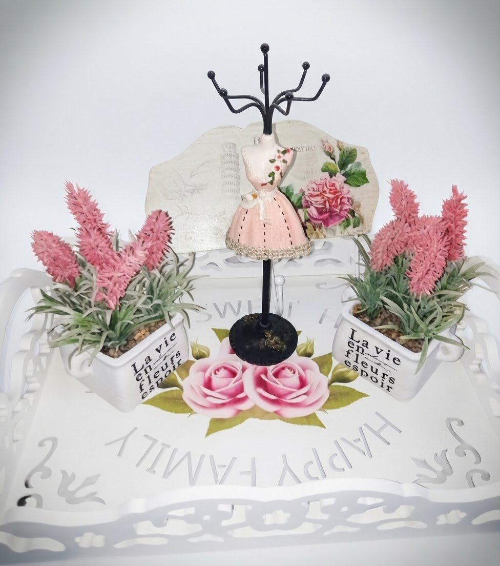 Pack déco vintage la vie en rose neuf