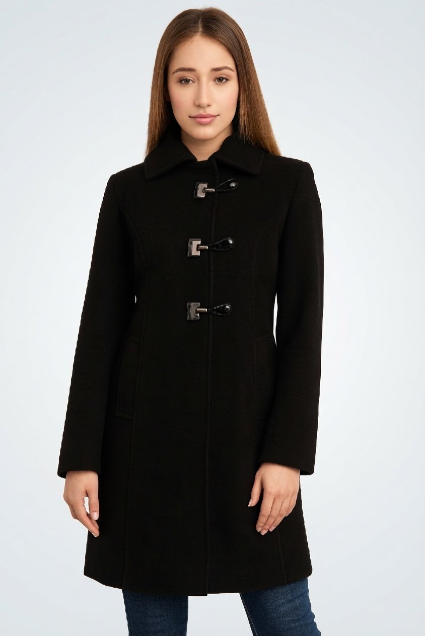 Manteau noir avec doublure 
