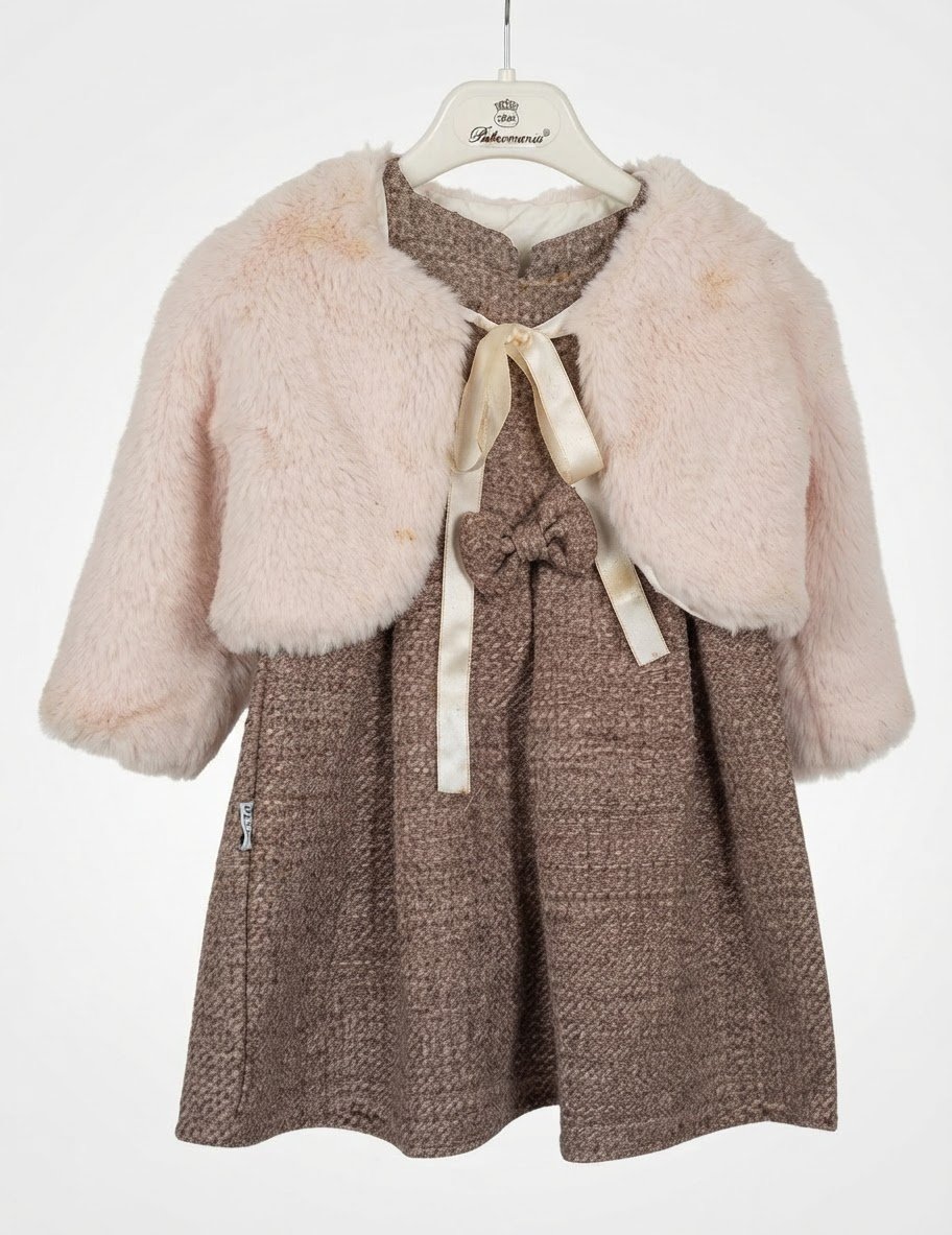 Robe avec boléro Fourrure 