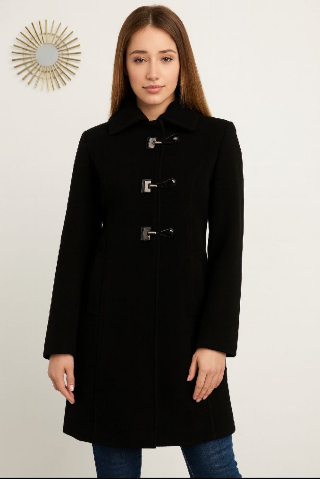 Manteau cachemire noir