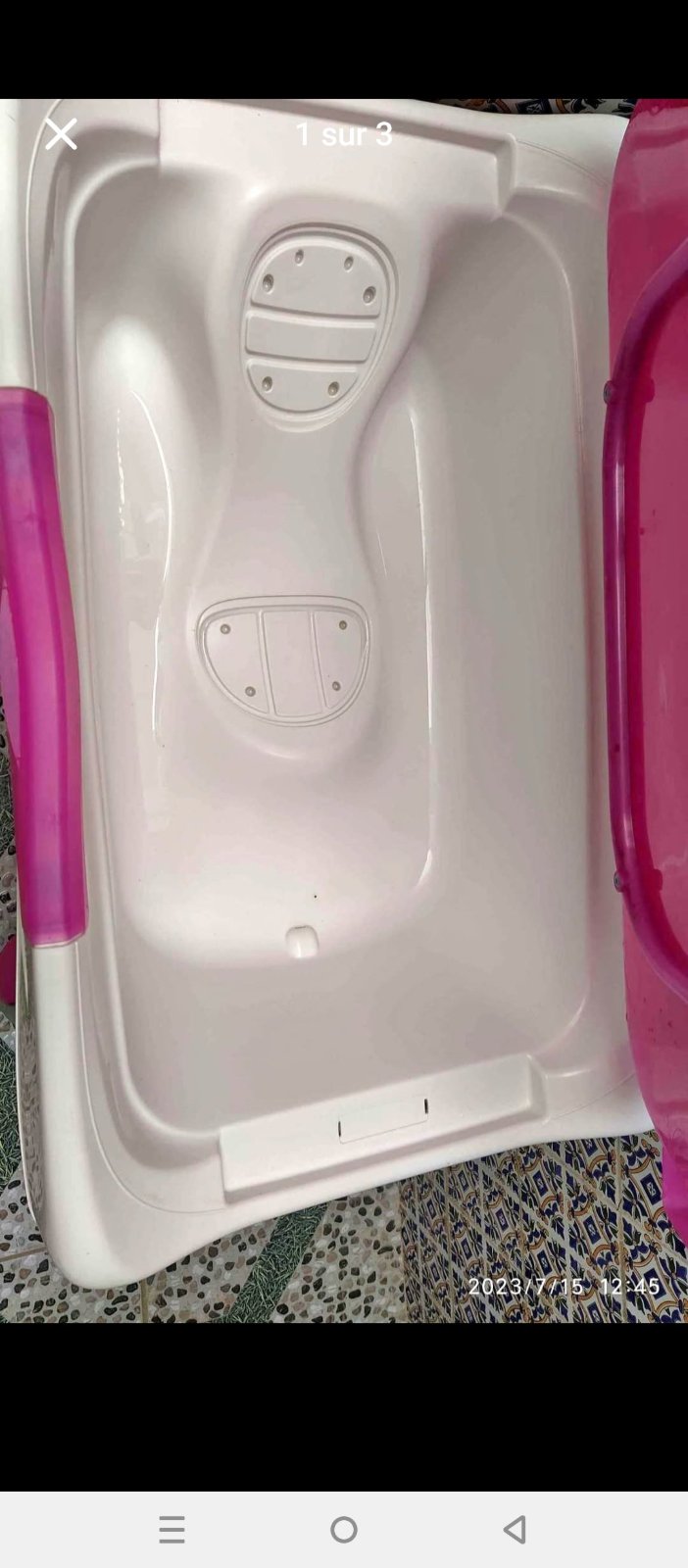 Baignoire bébé avec support 