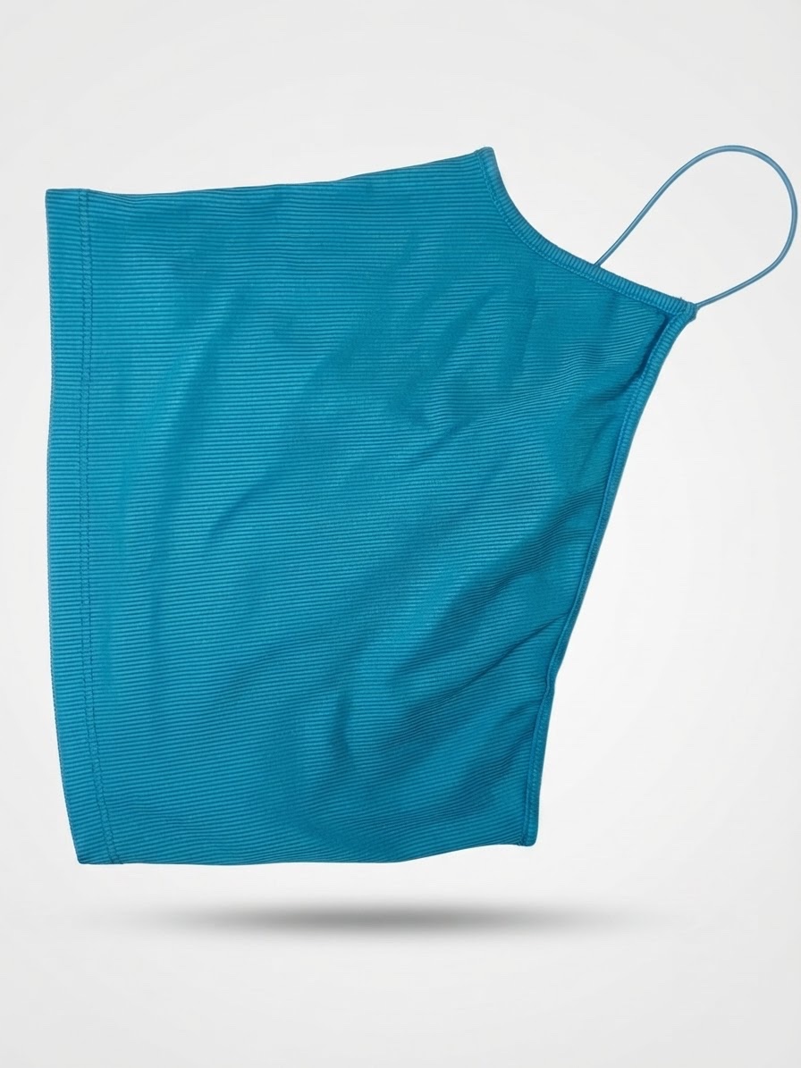 Crop top bleu 