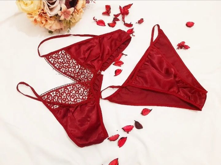 Sexy Lingerie deux pièces rouge 