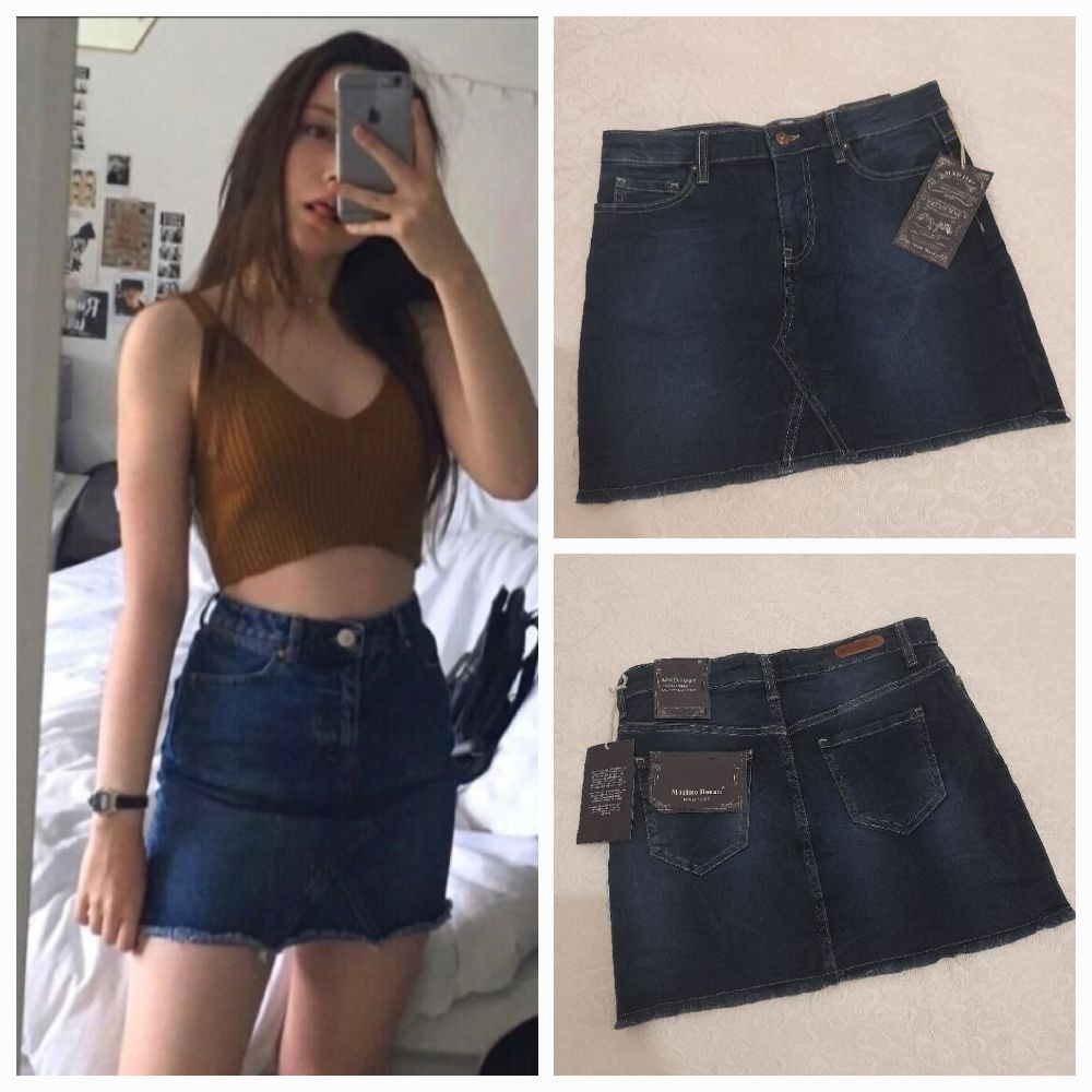 Jupe mini jeans 