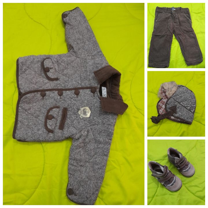 Lots manteau avec capuche et boots