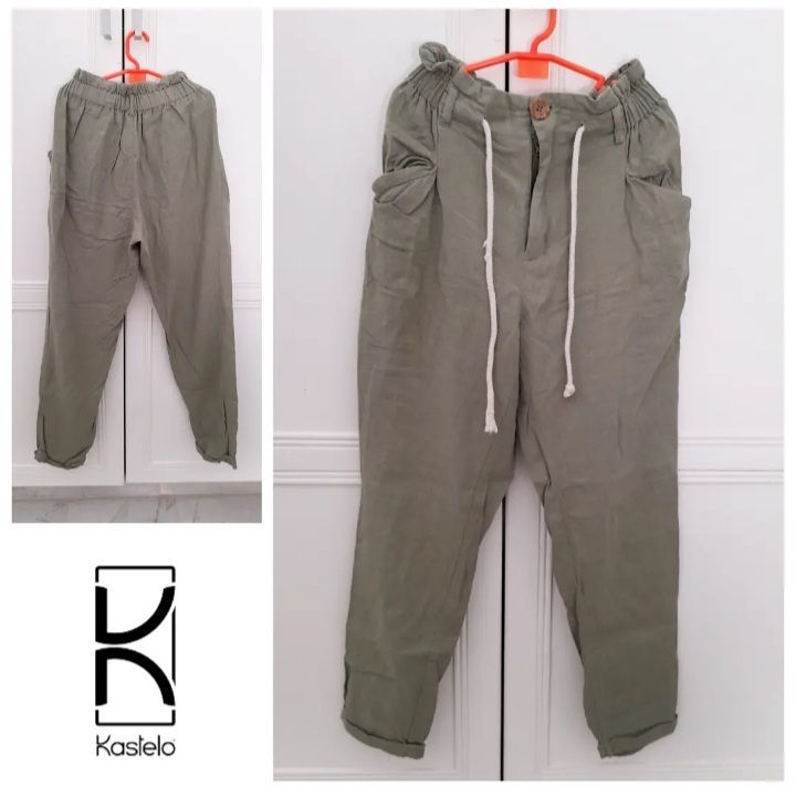 Pantalon Kastello vert d'eau 