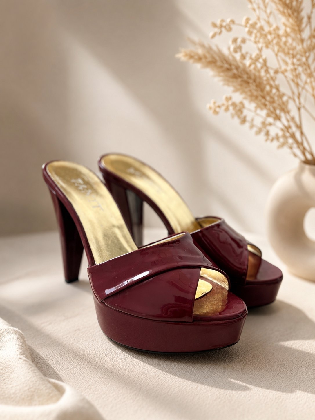 Mule burgundy