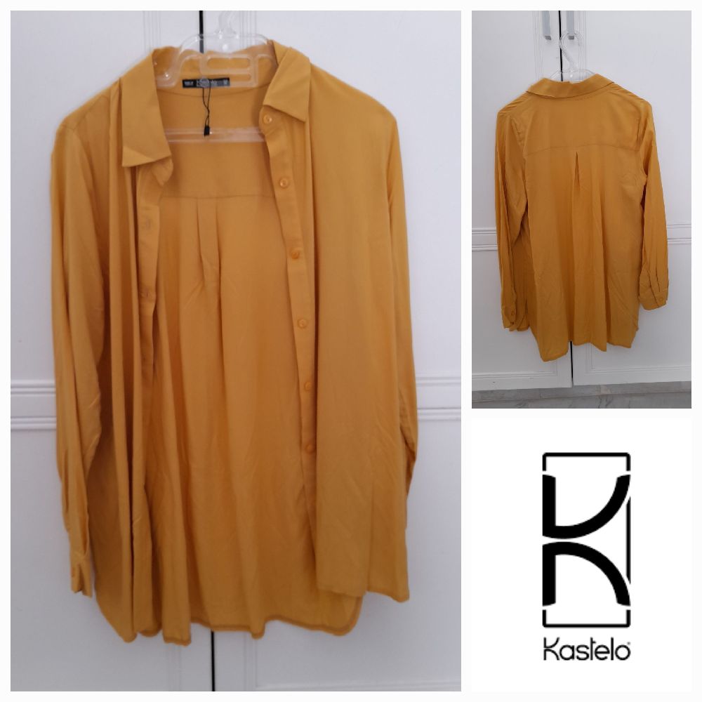 Chemise jaune moutard kastelo