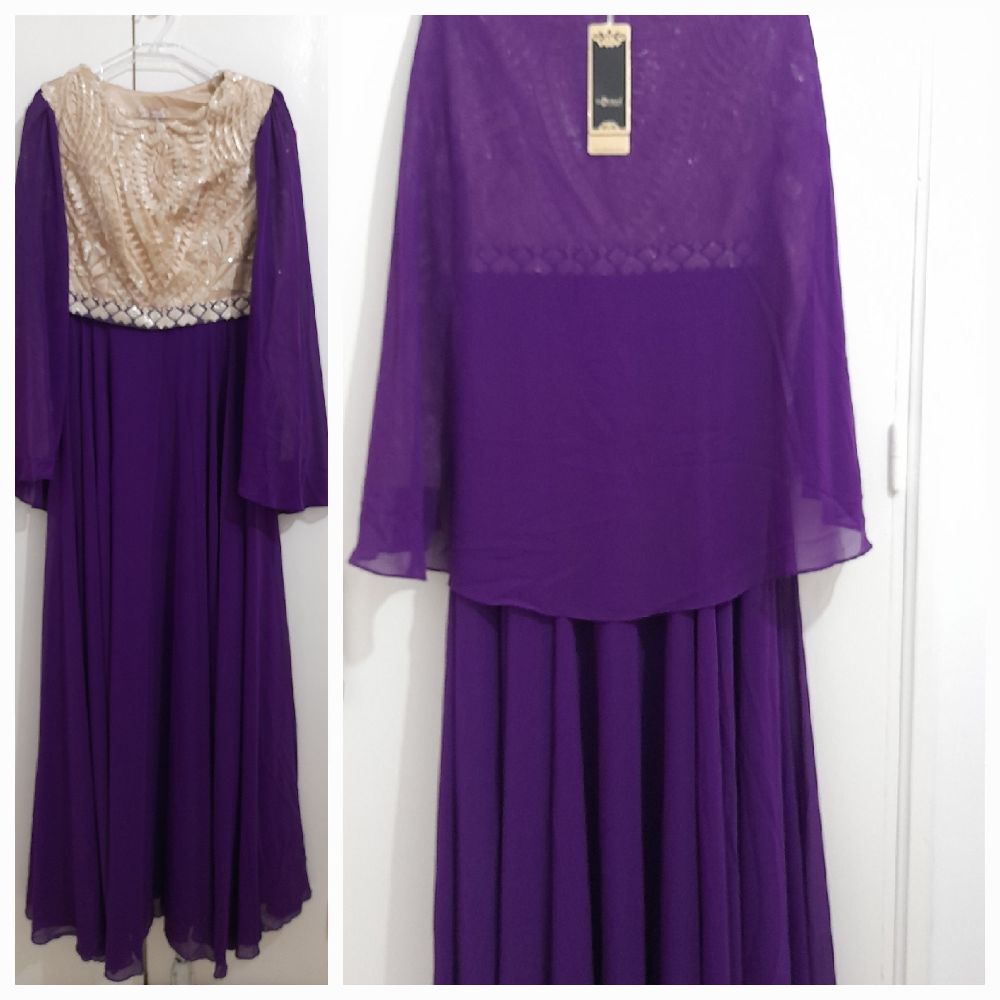 Robe soirée mauve 