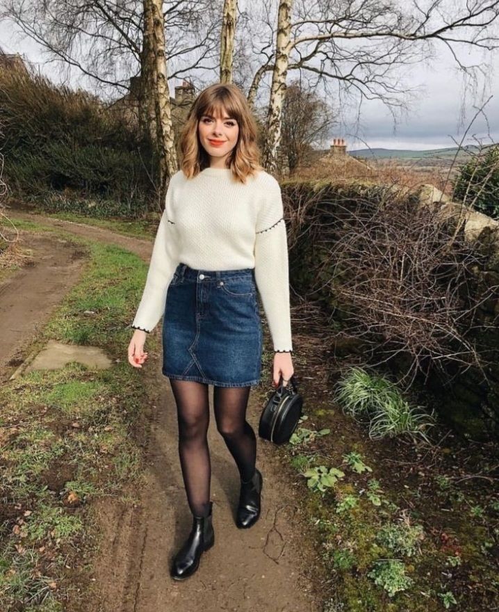Jupe mini jeans 