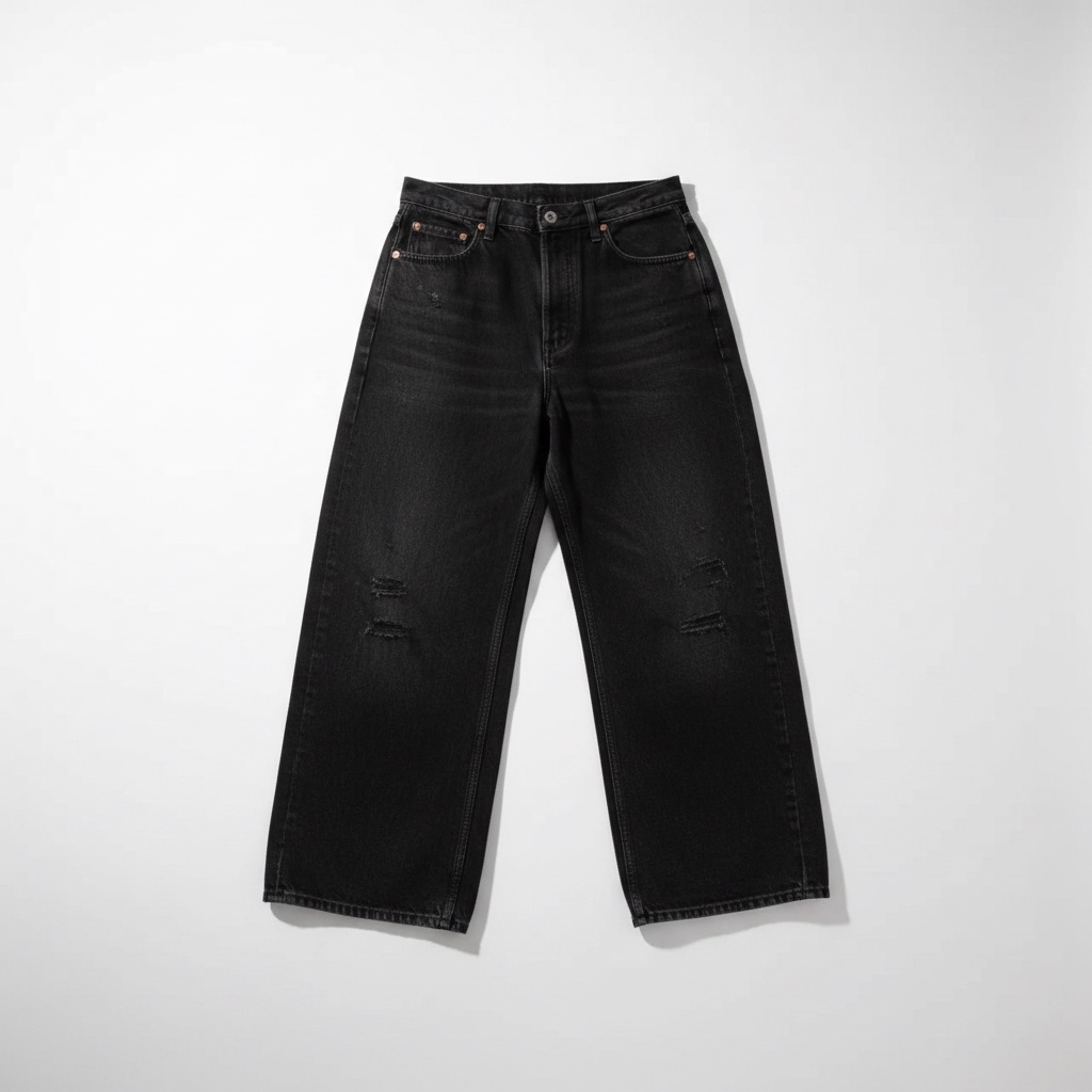 Wide leg jeans