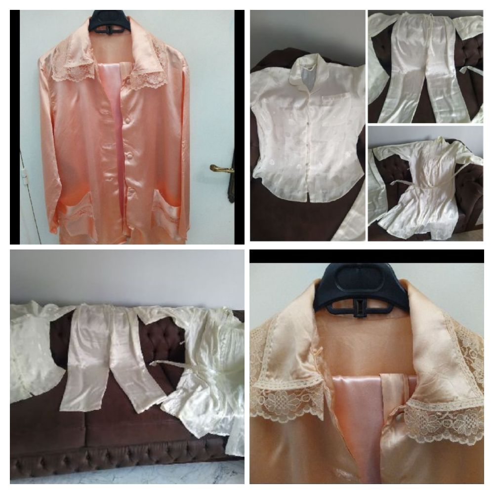 🛑 STOP  vente flash deux pyjamas laaroussa a ne pas rater deux pyjamas presque neuf عروسة و الا تحب دلل روحكDeux pyjamas (trois pièces et deux pièces)femme taille 40-42 presque neufs a ne pas rater