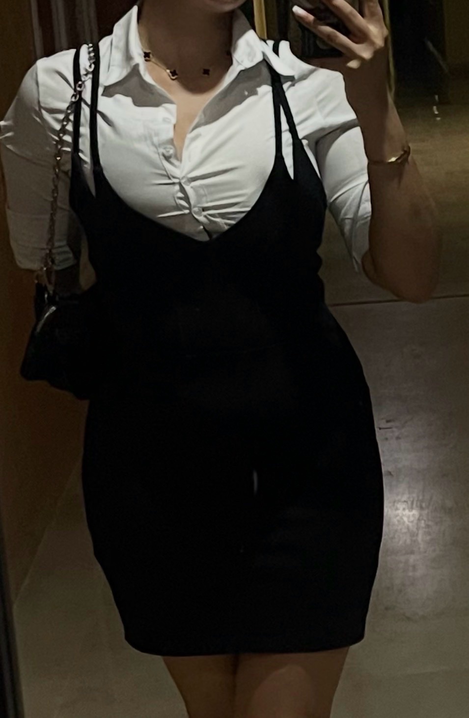 Dress noir bretelle