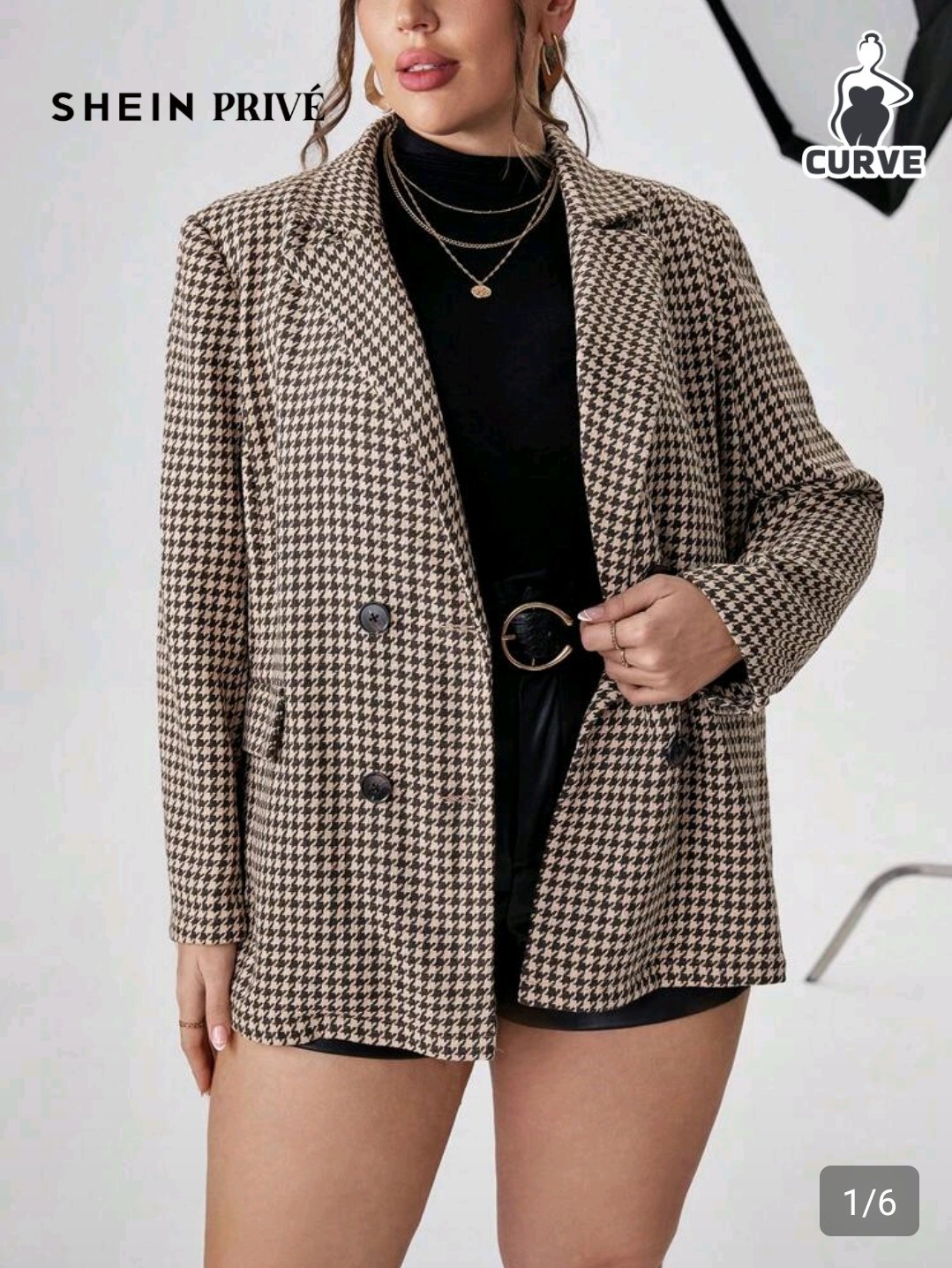 Blazer en grande taille