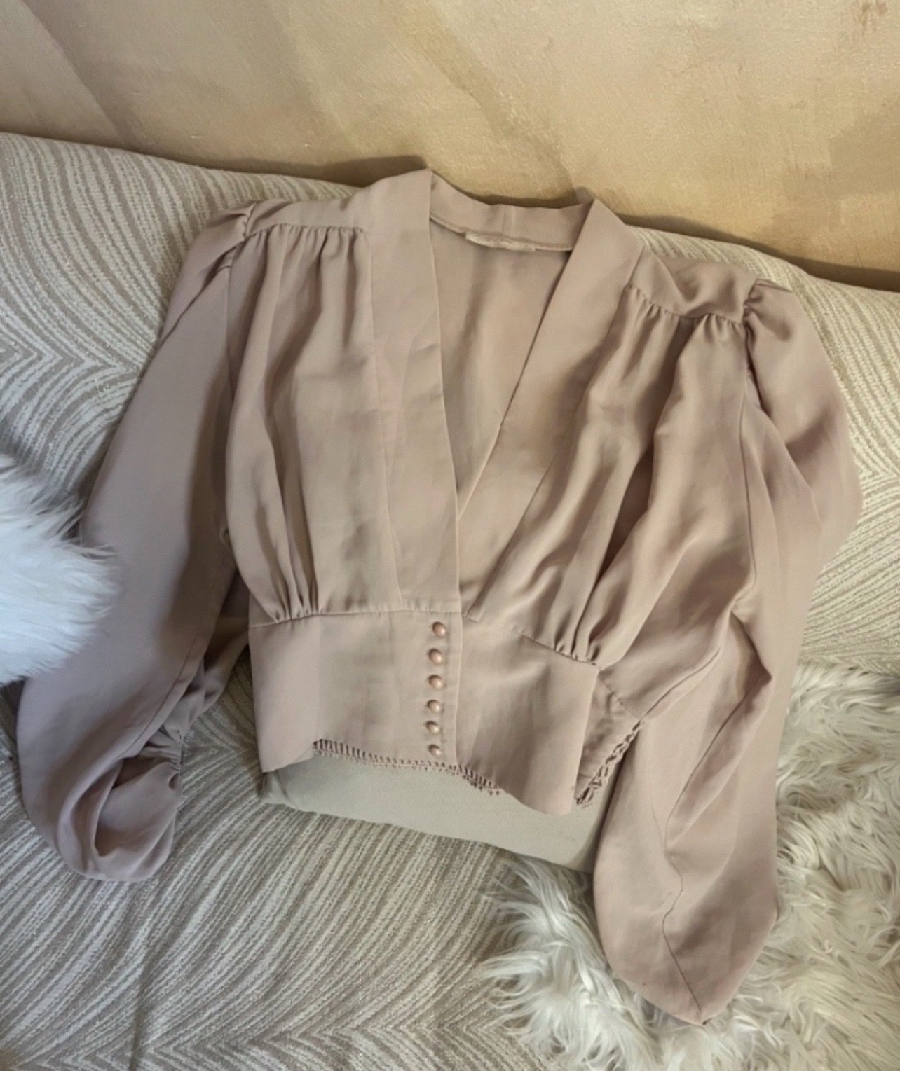 Chemise beige 