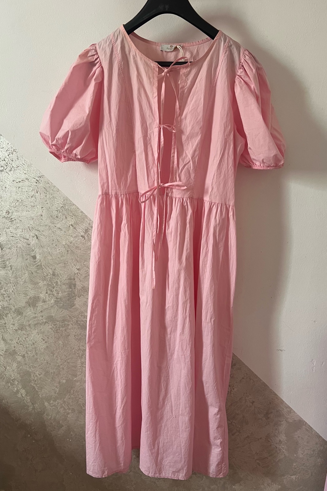 Robe rose bébé longue taille standard 