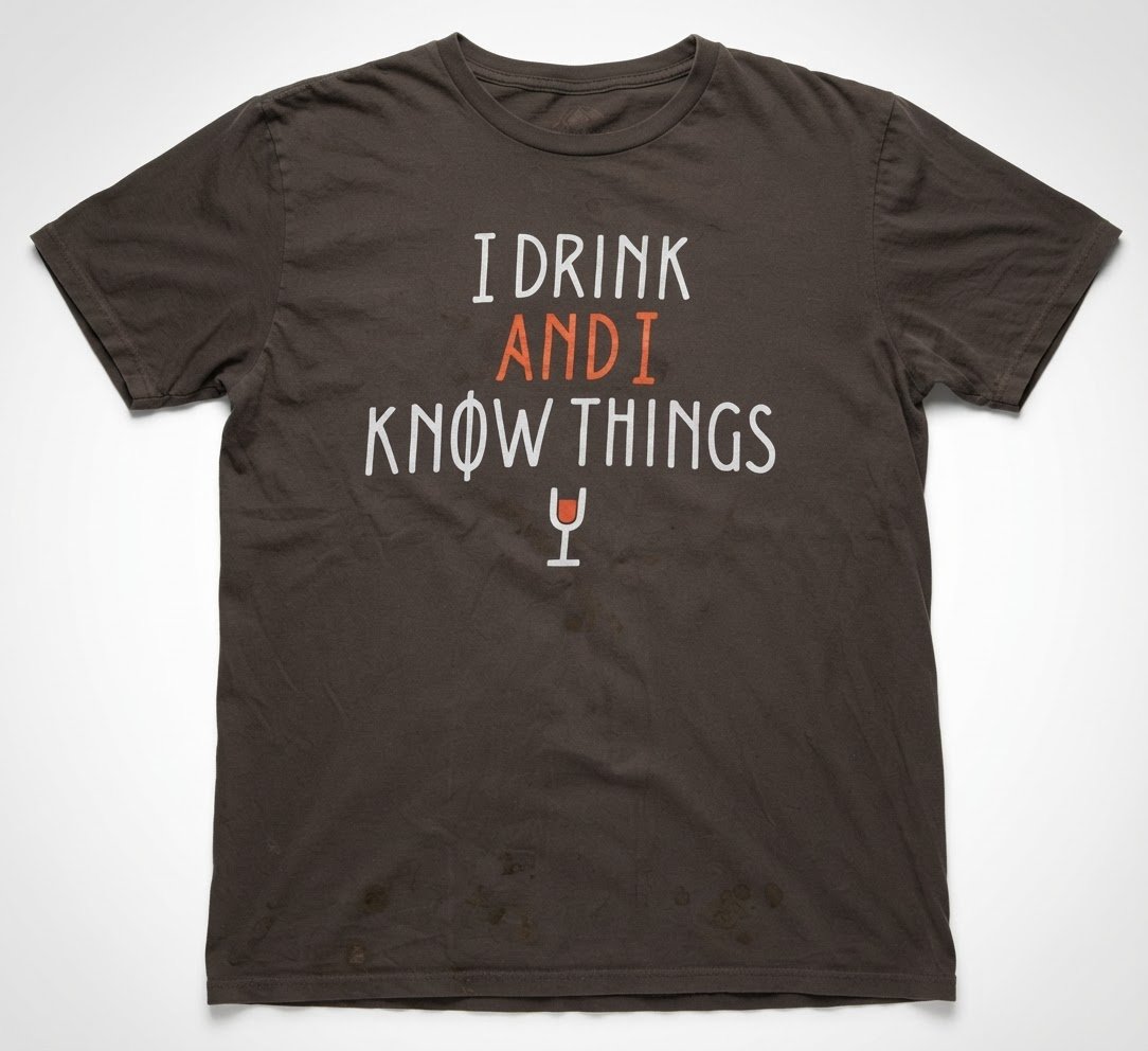 I drink and I knonw things shirt 