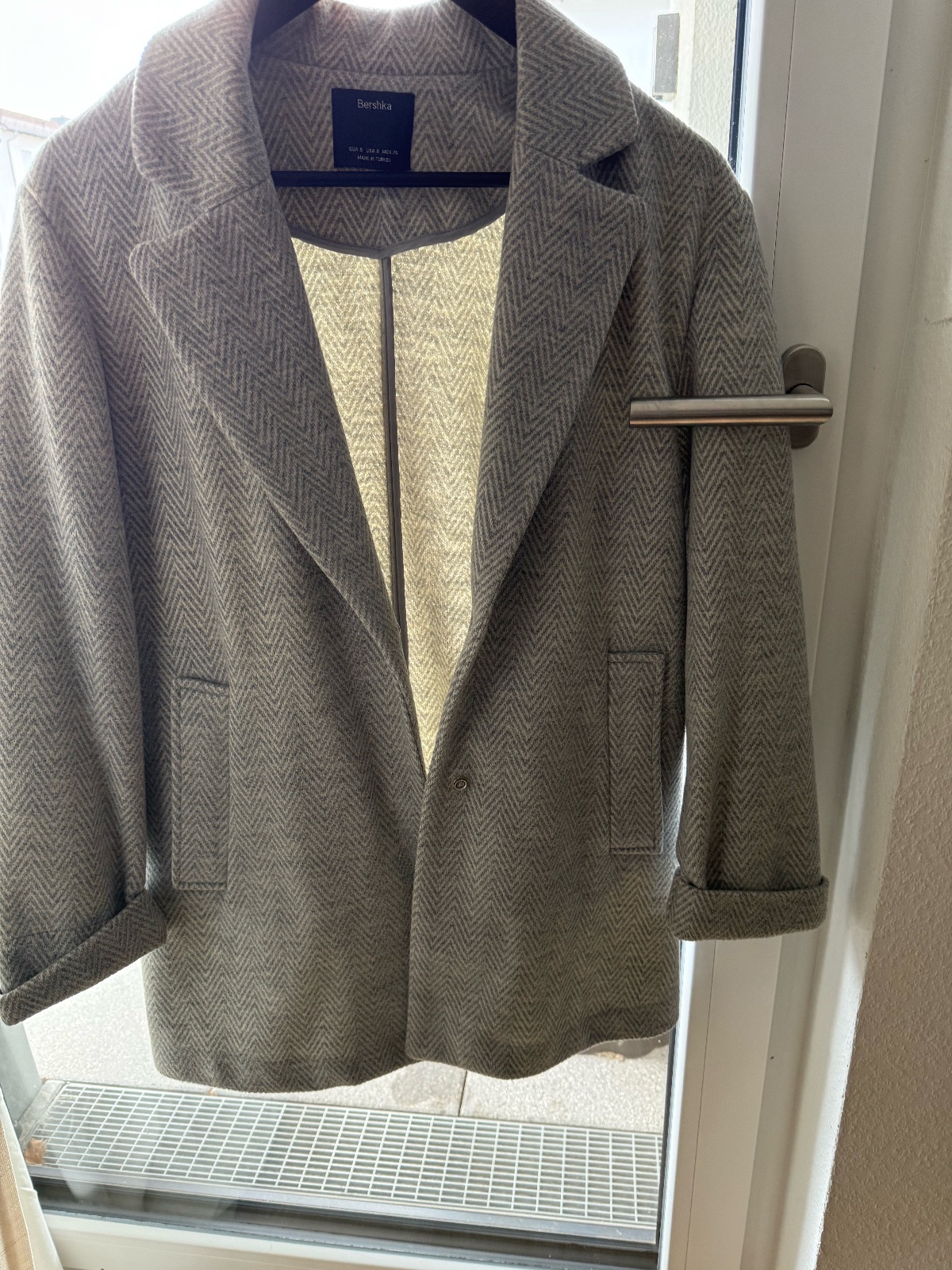 Manteau léger Bershka gris 