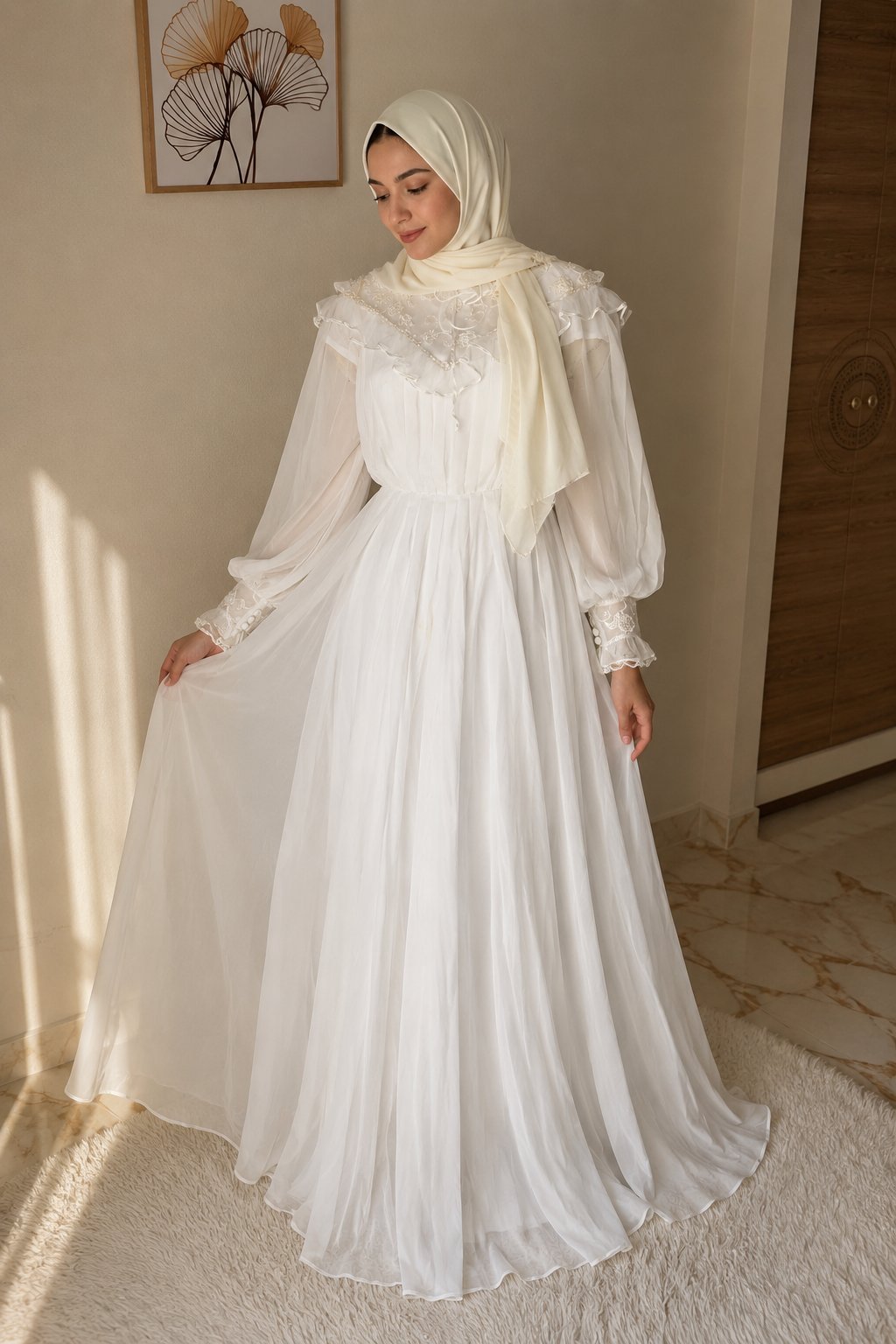Robe fiançailles blanche 