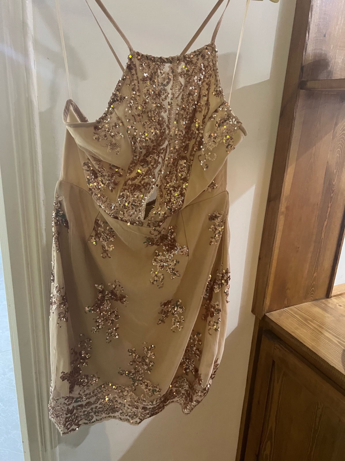 Robe soiree rose gold