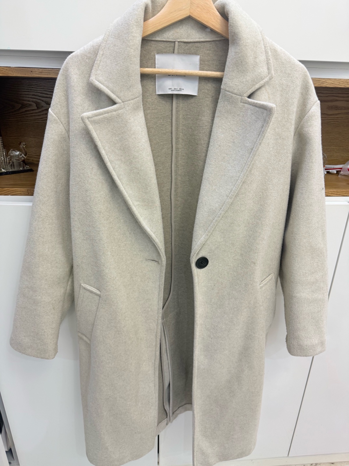Manteau bershka gris taille S
