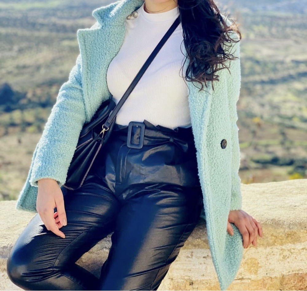 Manteau turquoise