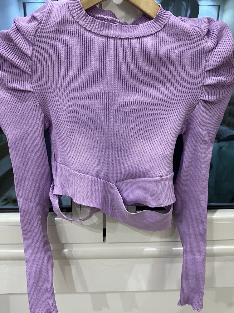 Pull mauve lilas
